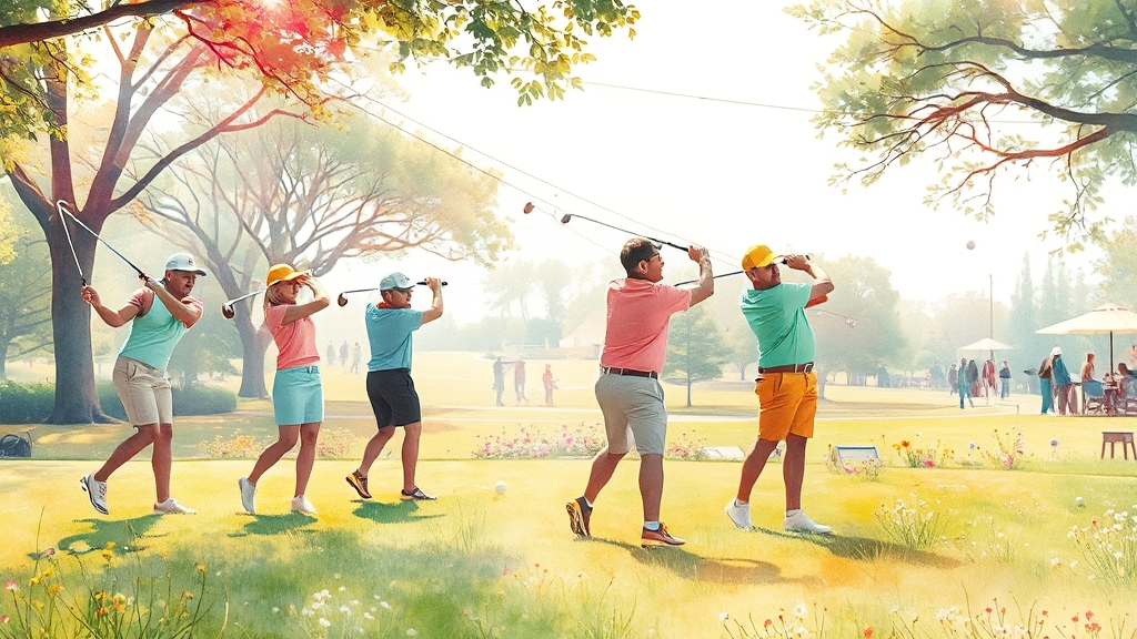 LIV 골프 코리아만의 특별함 (watercolor 스타일)