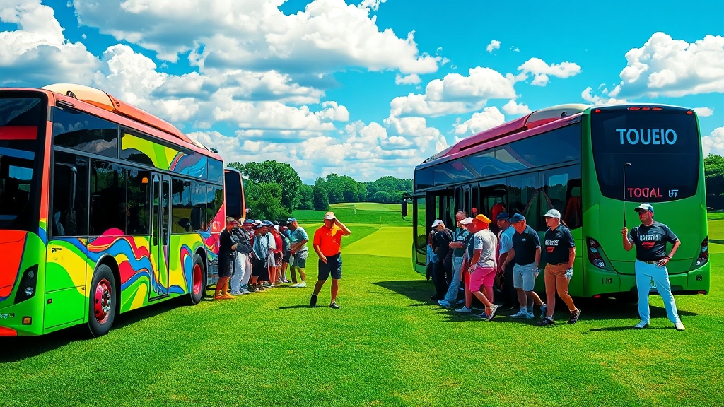 LIV 골프 코리아, 어떻게 가야 할까? (popart 스타일)