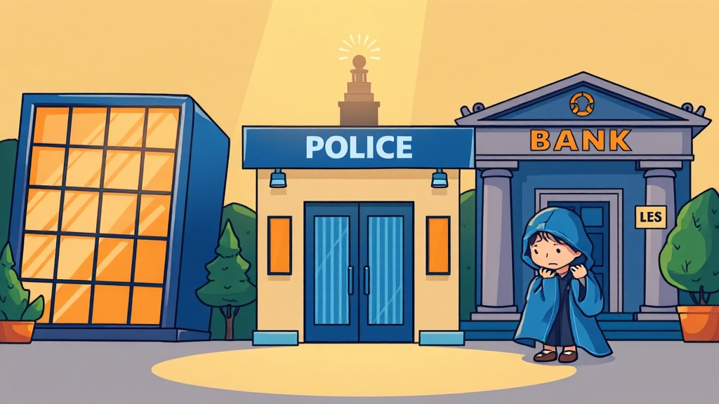 신고 후 절차 및 주의사항 (cartoon 스타일)