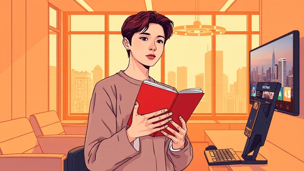 효과적인 온라인 학습 전략 (illustration 스타일)