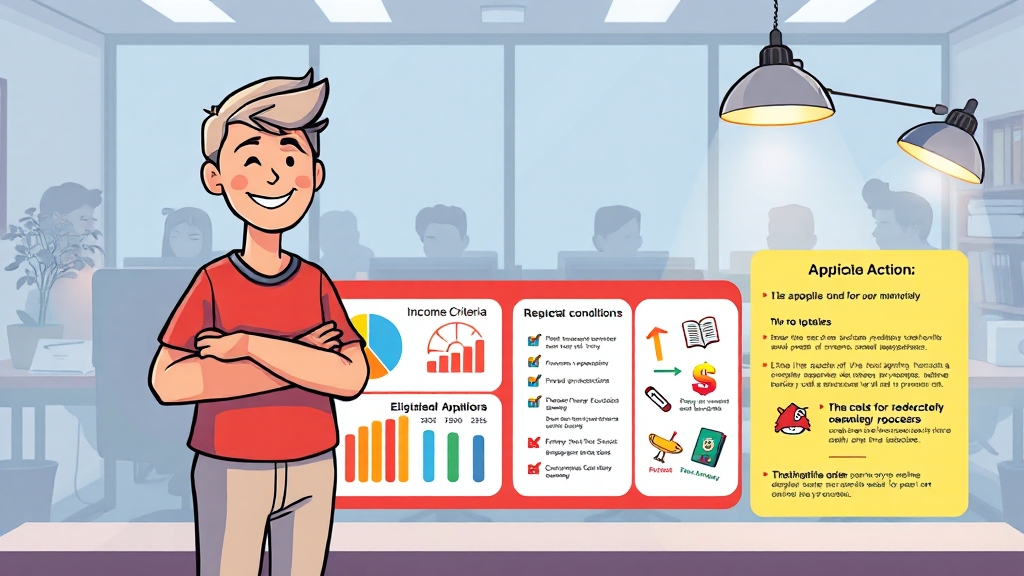 신청 자격 알아보기 (cartoon 스타일)