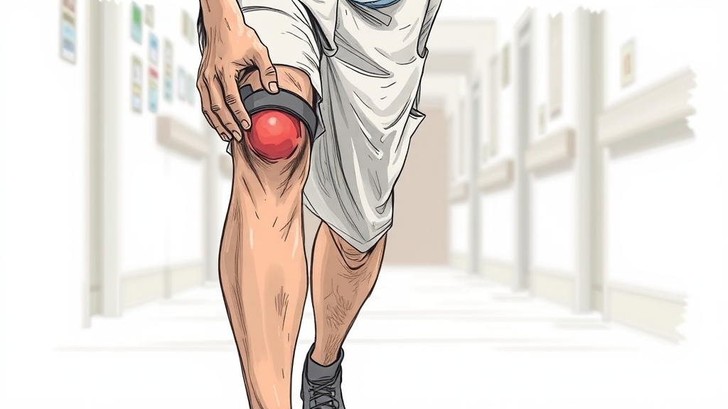 무릎 관절염 A to Z: 원인, 증상, 진단부터 치료, 예방까지 완벽 가이드 3 주요 증상은? (illustration 스타일)