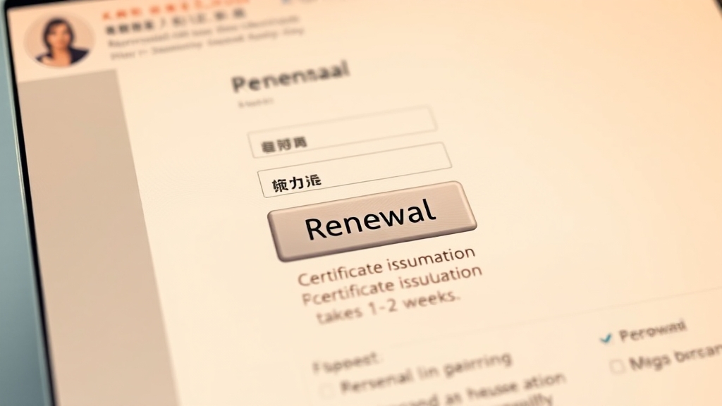 한국장학진흥원 자격증 갱신 절차와 필수 정보 총정리 2 온라인 갱신 절차 따라하기 (realistic 스타일)