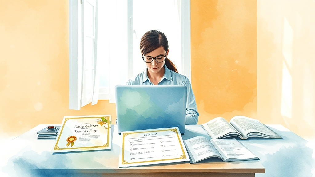 한국장학진흥원 자격증 갱신 절차와 필수 정보 총정리 4 갱신 교육과 시험은? (watercolor 스타일)