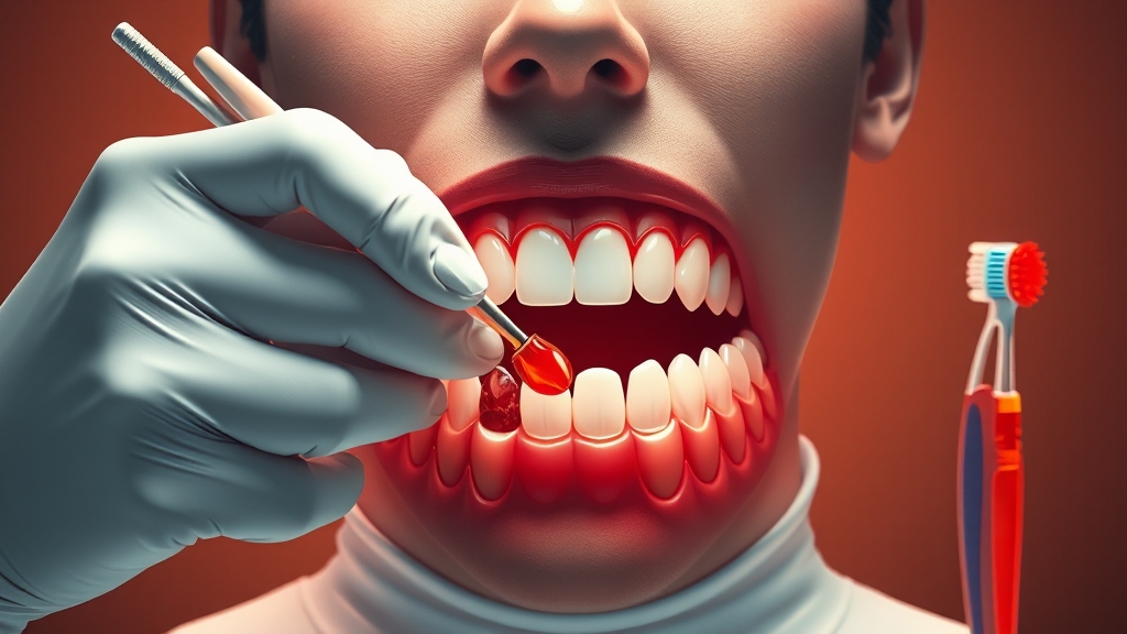 잇몸 내려앉음, 어떻게 치료할까? (illustration 스타일)