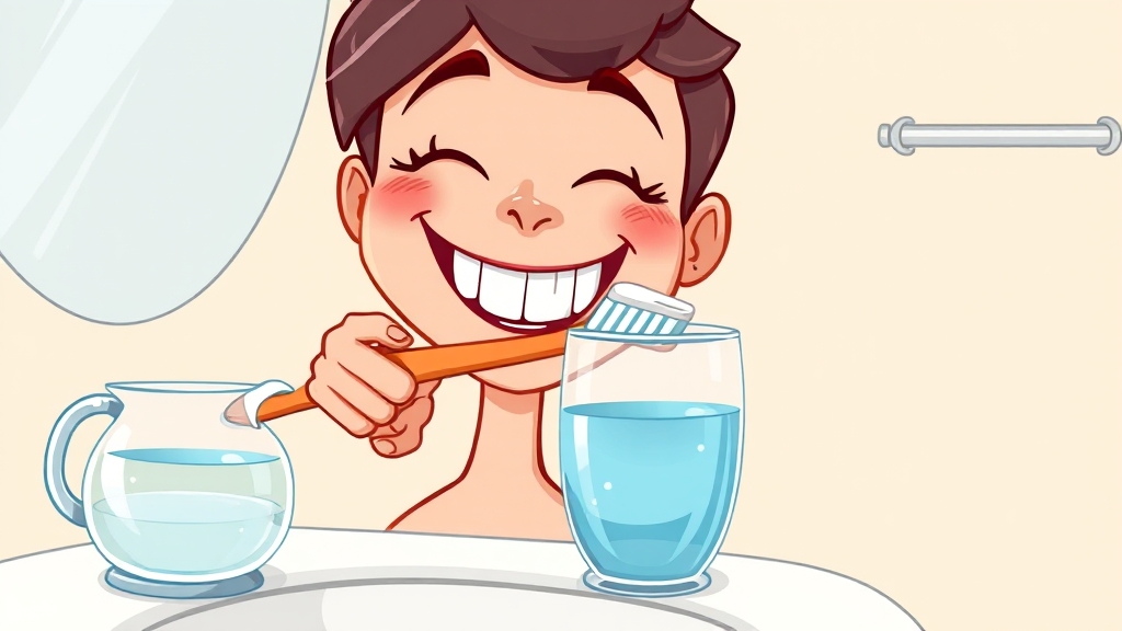 잇몸 내려앉음, 어떻게 예방할까? (cartoon 스타일)