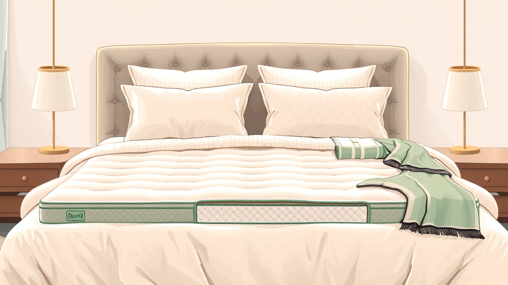 매트리스 종류별 특징 비교 (illustration 스타일)