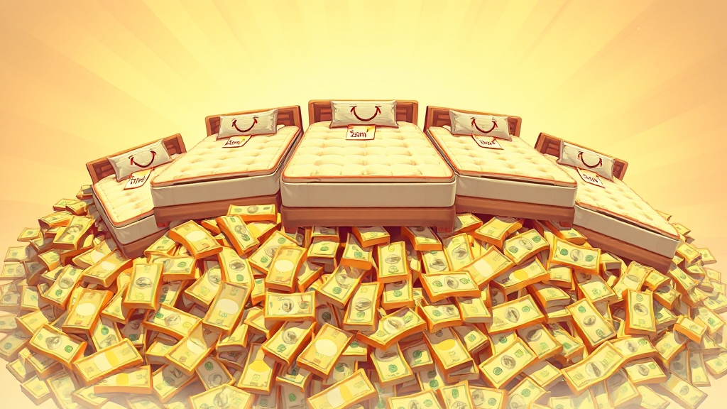 예산별 매트리스 구매 가이드 (illustration 스타일)