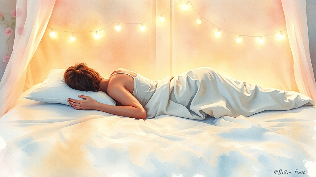 매트리스 구매 시 주의사항 (watercolor 스타일)