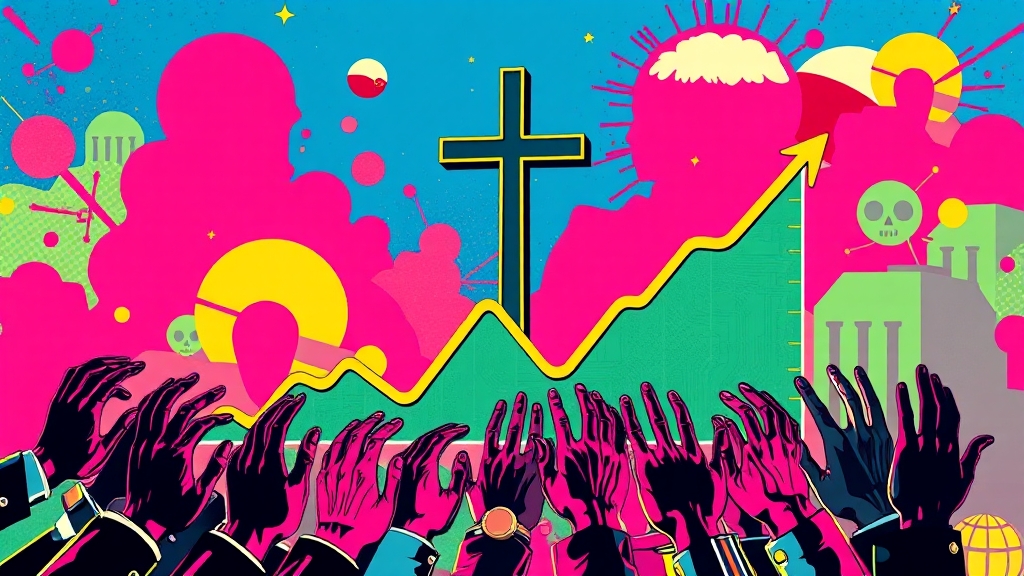 최근 주가, 왜 오르락내리락 할까? (popart 스타일)