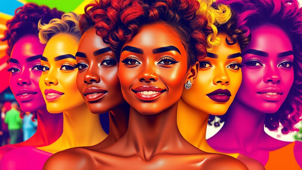 멜라닌 색소 침착 관리 루틴 (popart 스타일)