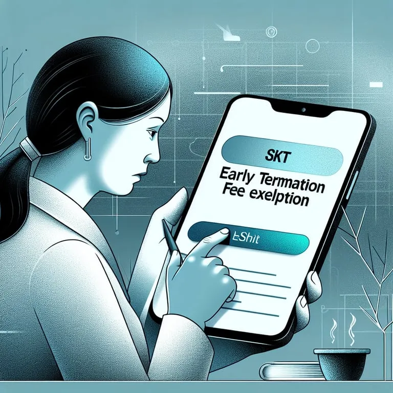 SKT 위약금 면제 신청 방법 사유 확인