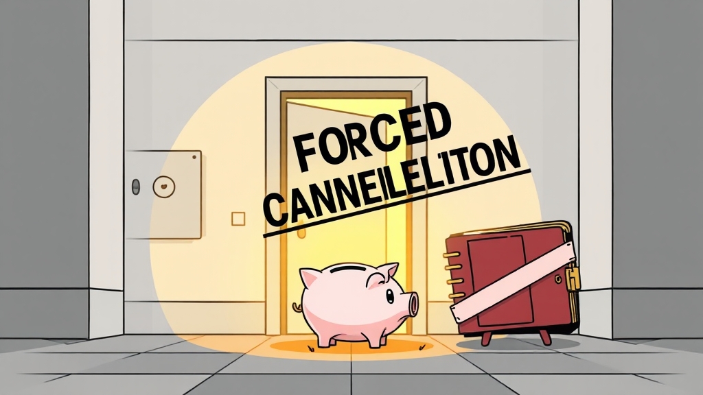 해지 유형별 환급금 비교 (cartoon 스타일)