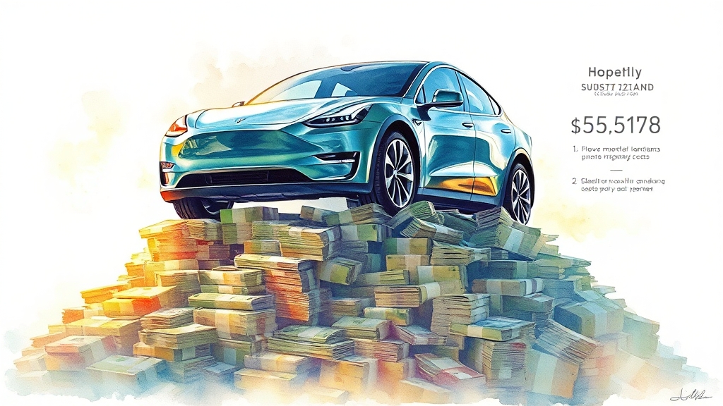 모델Y 주니퍼 총 소유 비용 분석 (watercolor 스타일)