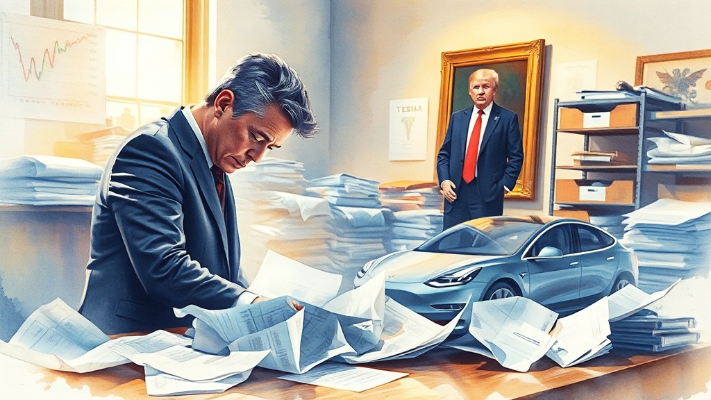 일론 머스크의 영향력 (watercolor 스타일)