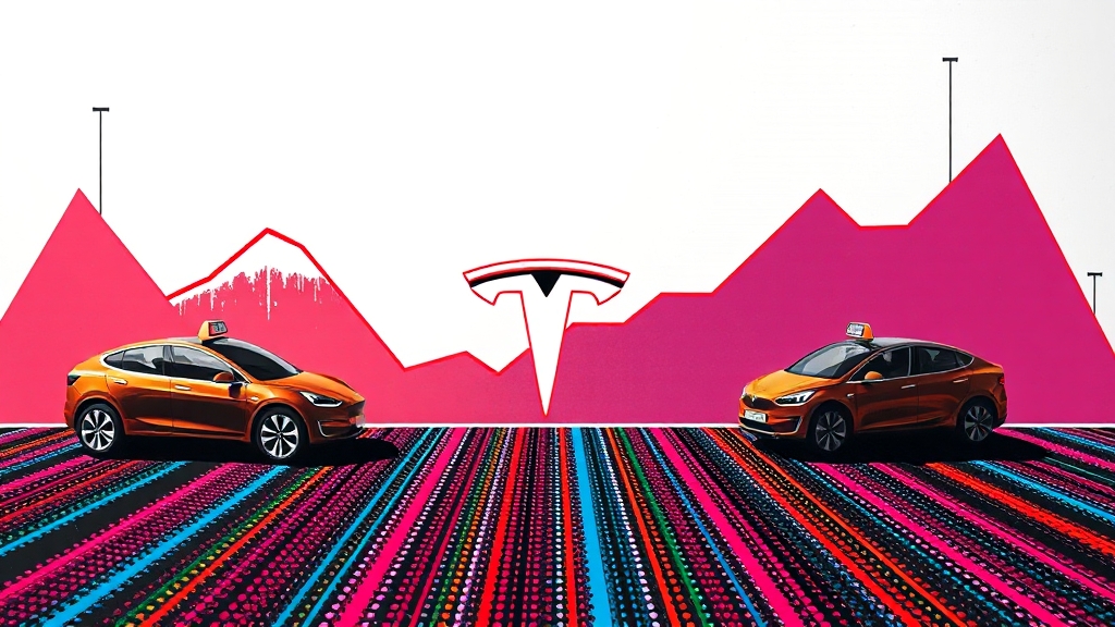 테슬라 실적 및 재무 분석 (popart 스타일)