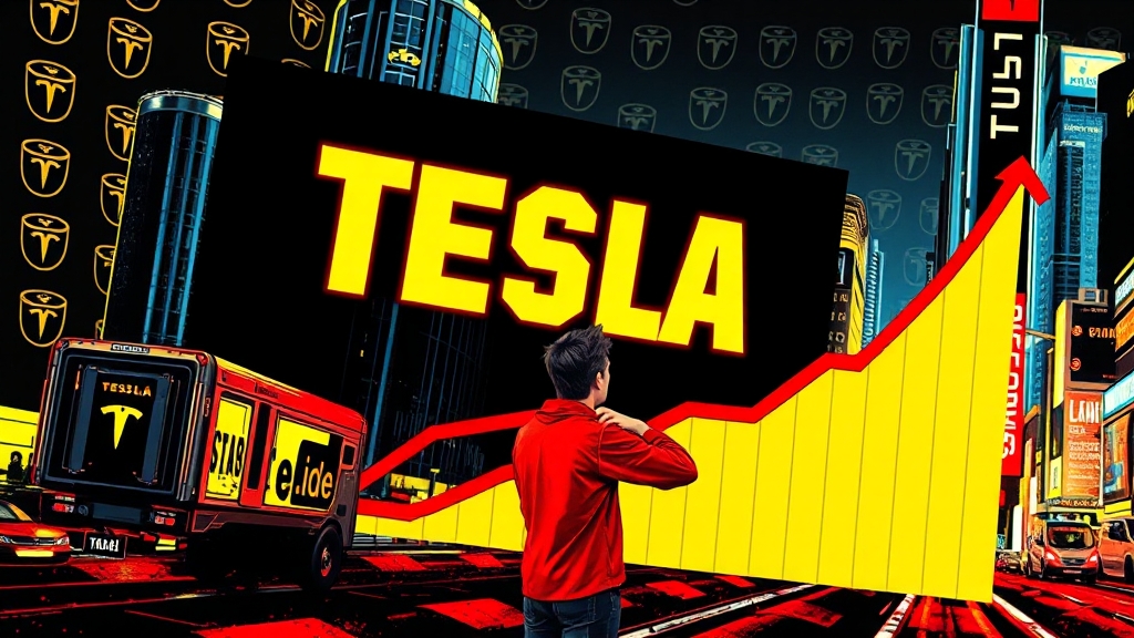 테슬라 주가 투자 전략 (popart 스타일)