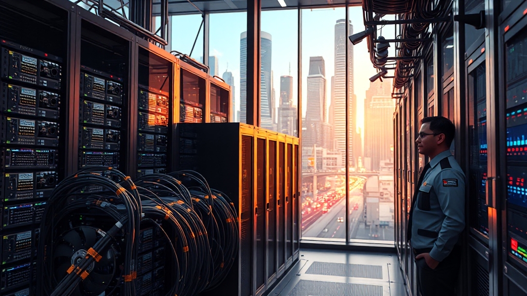 데이터센터 장비 및 인프라 기업 분석 (realistic 스타일)