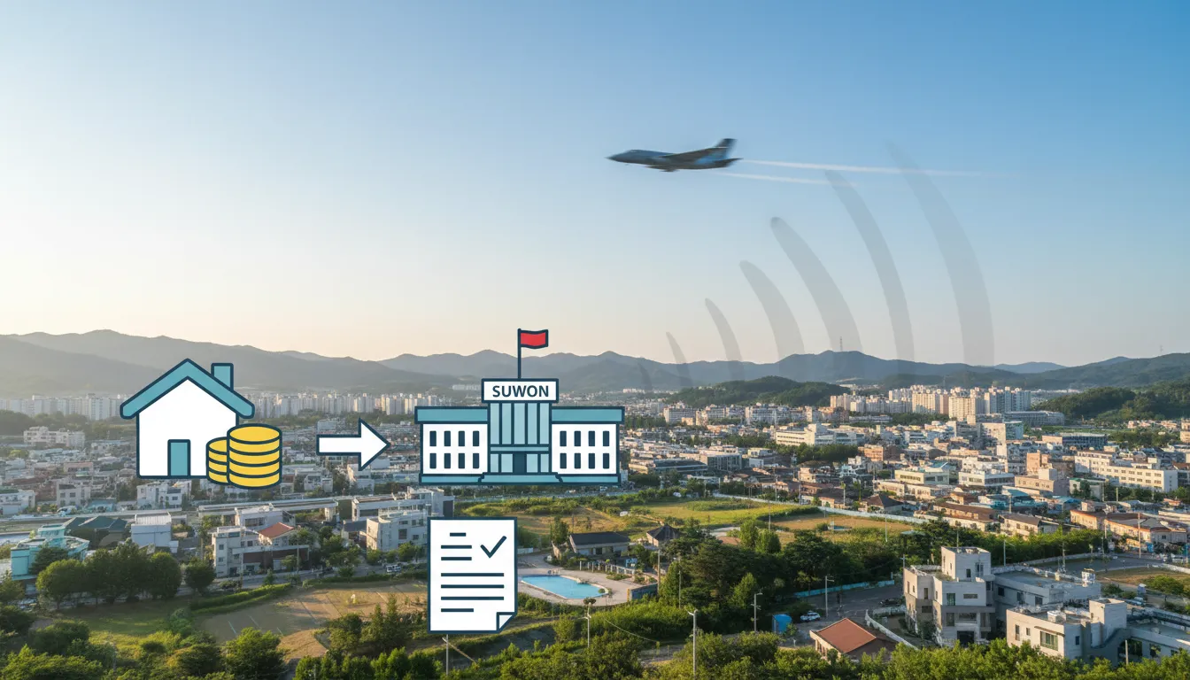 군소음피해보상금 수원 신청 방법