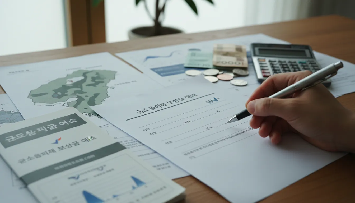 군소음피해보상금 신청 서류 금액 쓰는법