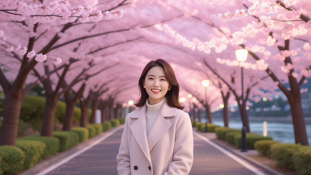 📸 인생샷 포토존 & 야간 벚꽃 관람 팁