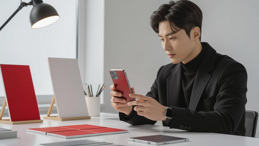 ⚙️ 소재 변화가 색상 구현에 미치는 영향