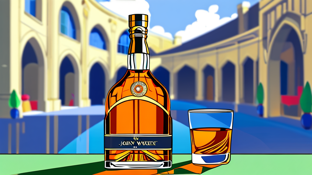 조니워커 블루라벨: 고급 위스키의 모든 것 (cartoon 스타일)